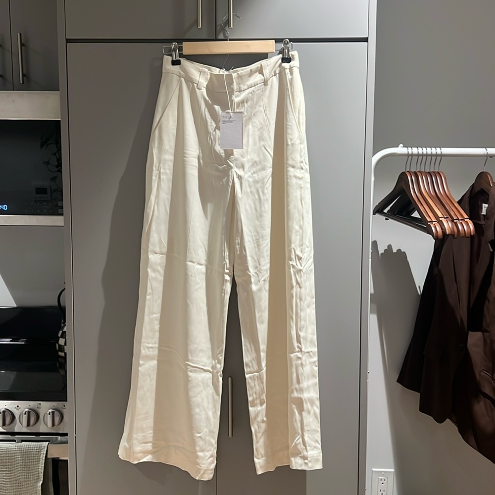 & other stories silk trousers
